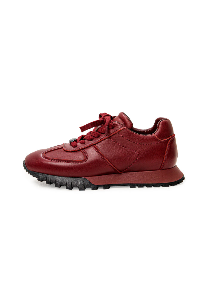 Patent Leather Sneakers - Bordeaux
