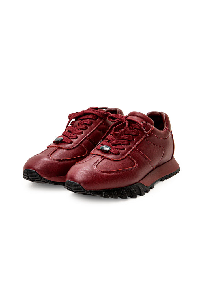 Patent Leather Sneakers - Bordeaux