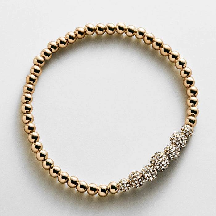 Pavé Pisa Bracelet - Centered Row Pavé