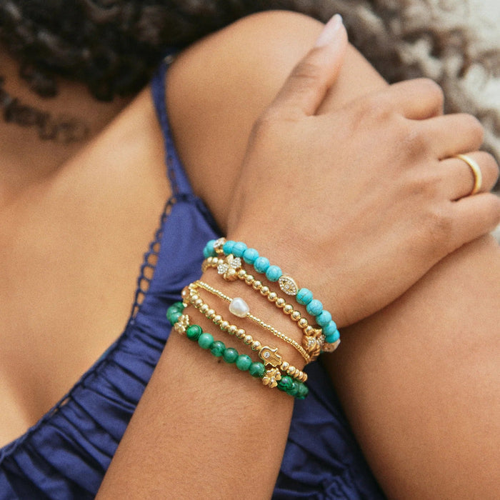 Peace of Mind Semi-Precious Bracelet - Clover