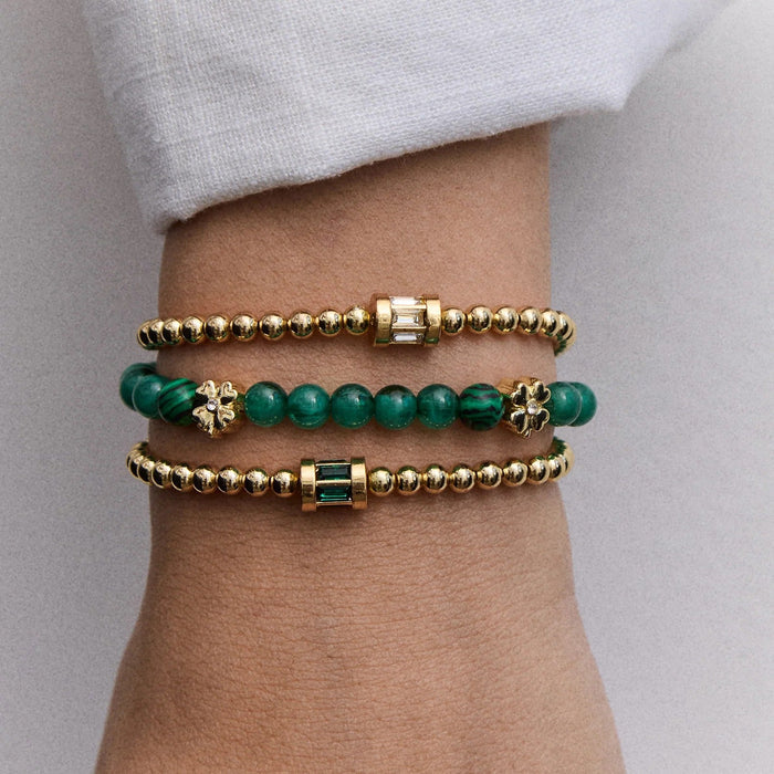 Peace of Mind Semi-Precious Bracelet - Clover
