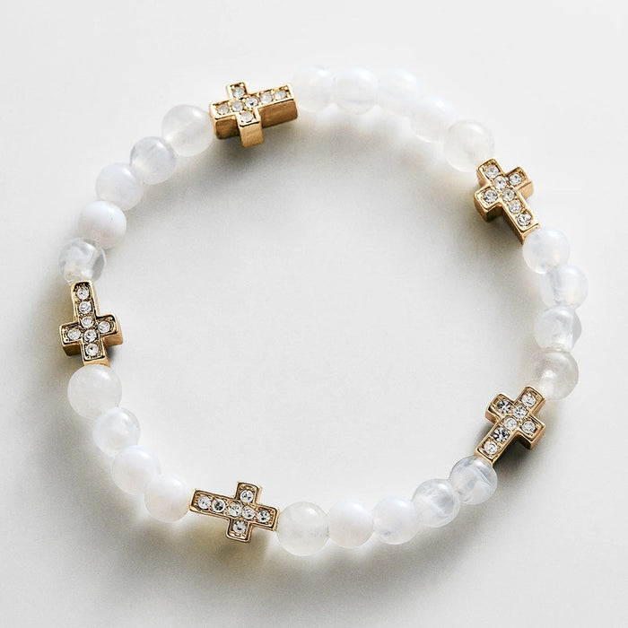 Peace of Mind Semi-Precious Bracelet - Cross