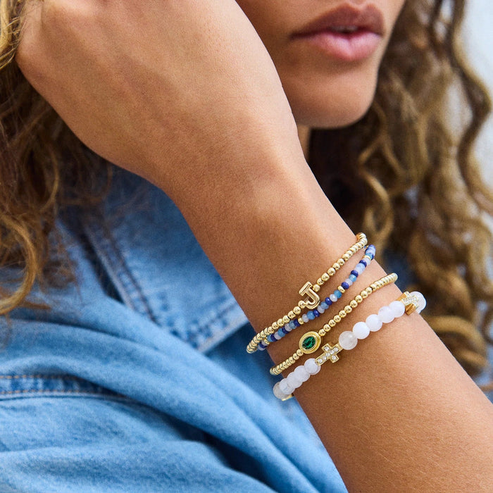 Peace of Mind Semi-Precious Bracelet - Cross