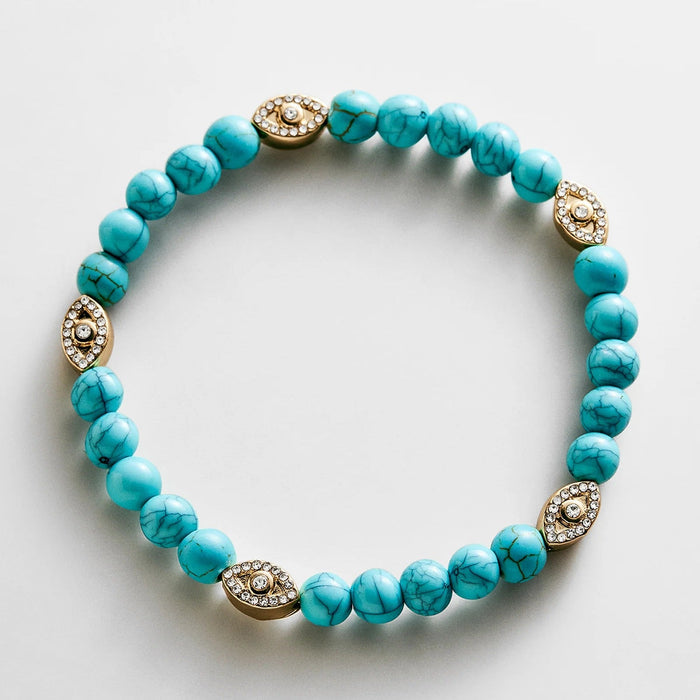 Peace of Mind Semi-Precious Bracelet - Evil Eye
