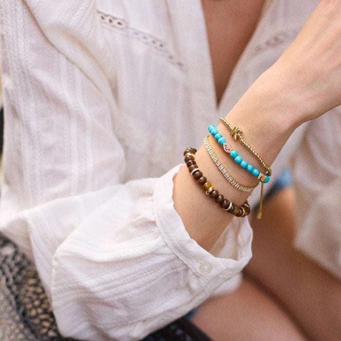 Peace of Mind Semi-Precious Bracelet - Evil Eye