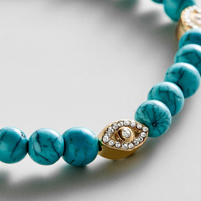 Peace of Mind Semi-Precious Bracelet - Evil Eye