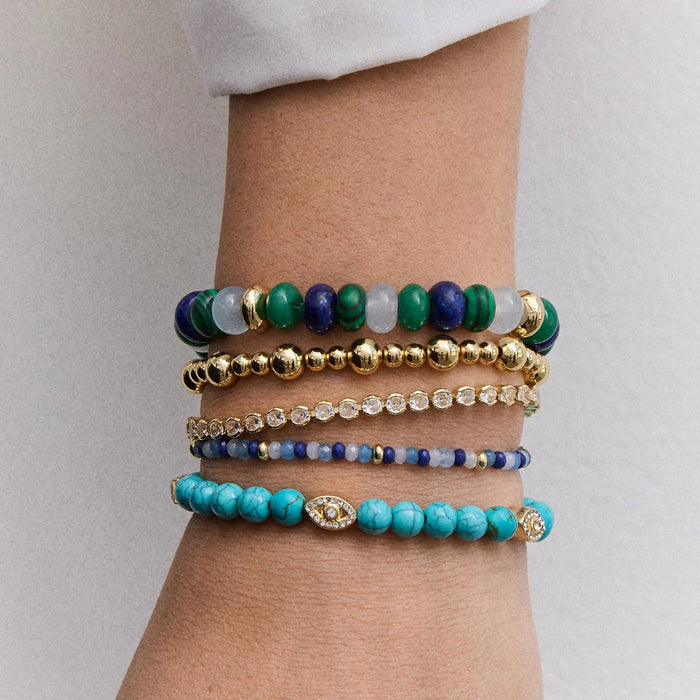 Peace of Mind Semi-Precious Bracelet - Evil Eye