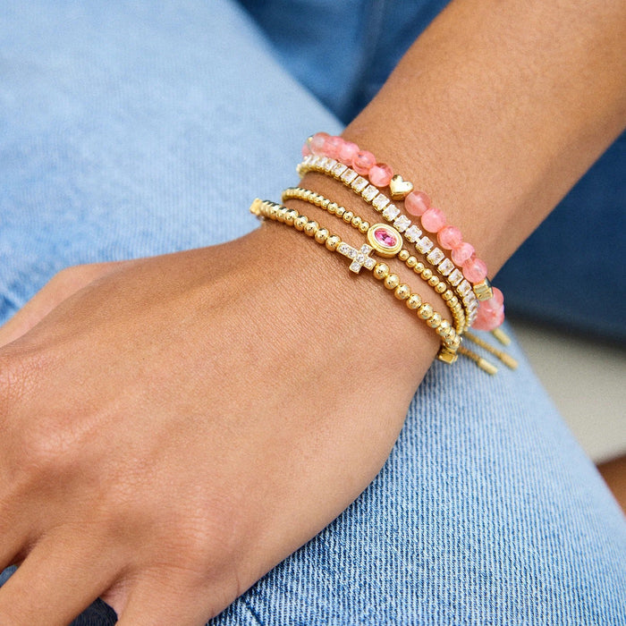 Peace of Mind Semi-Precious Bracelet - Heart