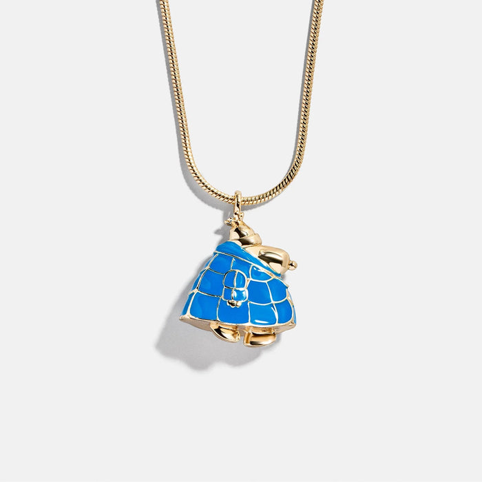 Peanuts Snoopy Puffer Jacket Necklace - Blue