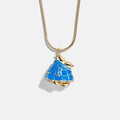 Peanuts Snoopy Puffer Jacket Necklace - Blue