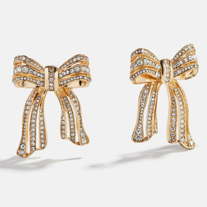Perfectly Tied Bow Statement Earrings - Bow