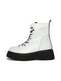 Platform Lace-Up Ankle Boots