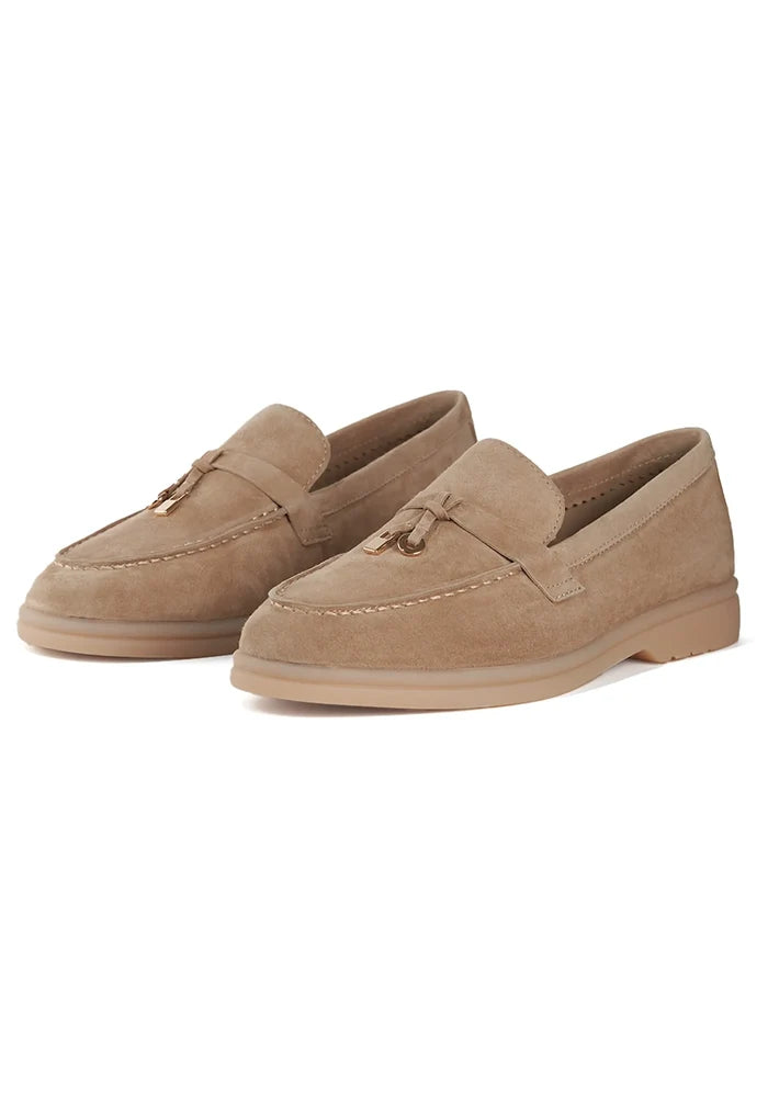 Platform Moccasins Aurelia - Beige