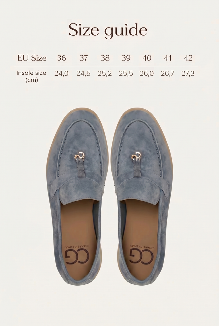 Platform Moccasins Aurelia - Graphite Blue