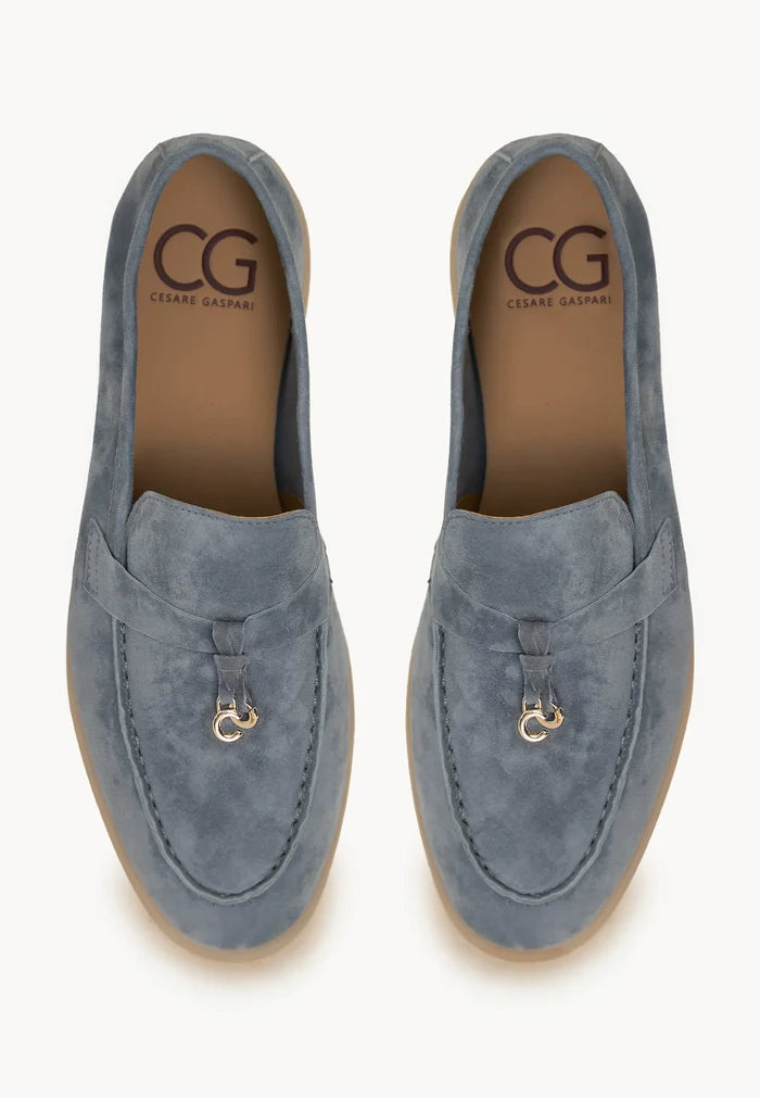 Platform Moccasins Aurelia - Graphite Blue