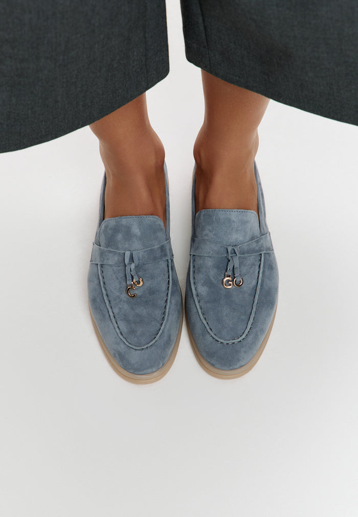 Platform Moccasins Aurelia - Graphite Blue