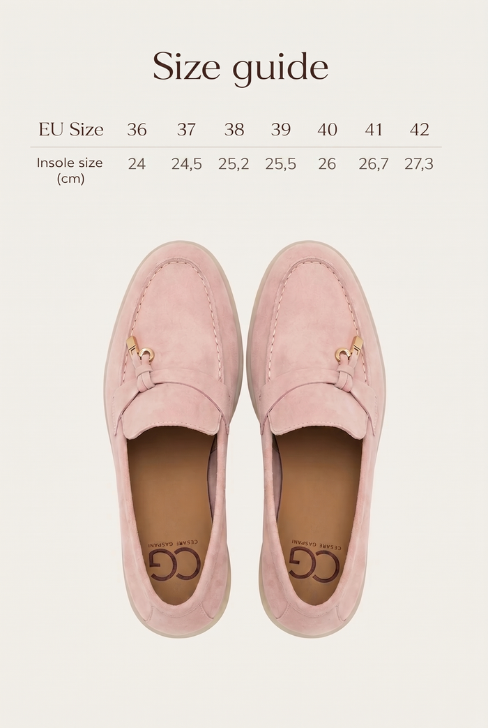 Platform Moccasins Aurelia - Light Pink
