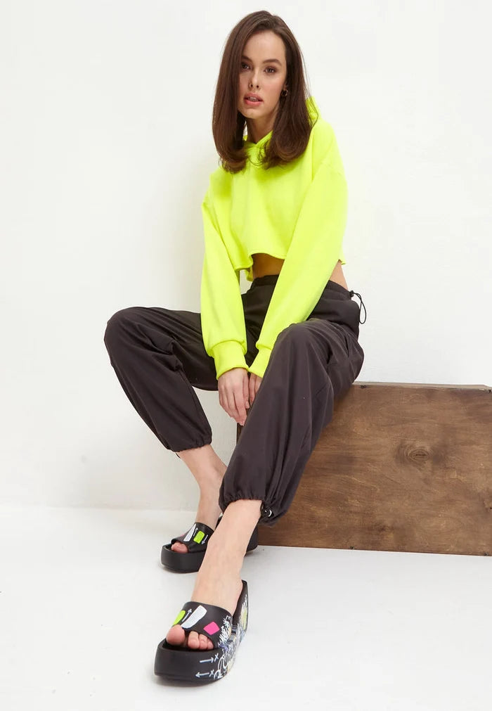A trendy pair of black high heel mule shoes for women, a must-have in every fashionista's collection.