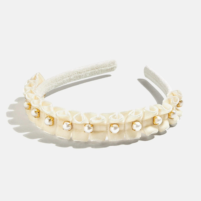 Pretty In Pearls Kids' Headband - White