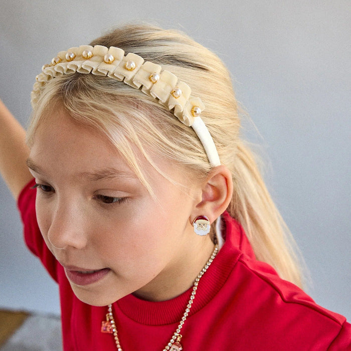 Pretty In Pearls Kids' Headband - White