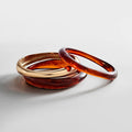 Raven Resin Bangle Set - Tiger's Eye
