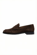 Refined Classic Penny Loafers – Brown Suede