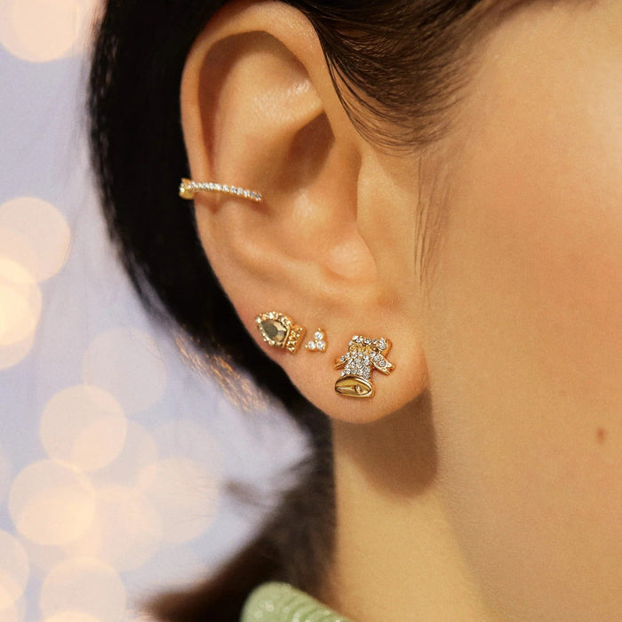 Ring-A-Ling Holiday Stud Earrings - Holiday Bell