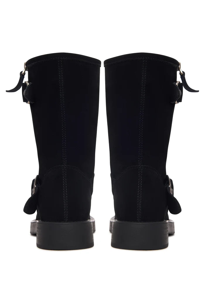 Rogue Buckle Moto Boot - Black