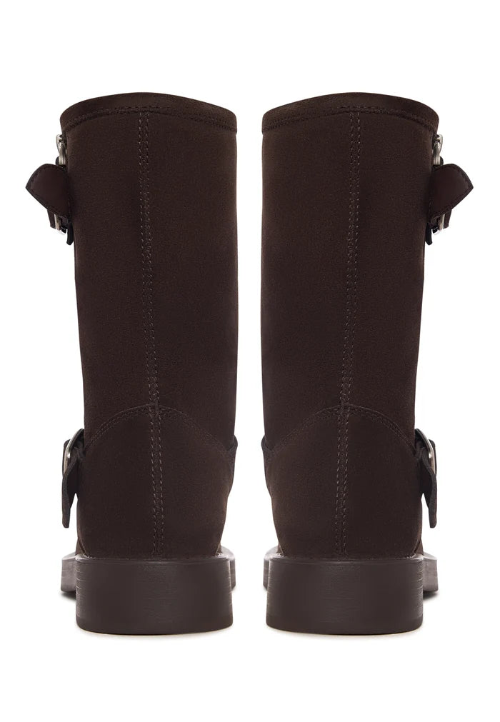 Rogue Buckle Moto Boot - Brown