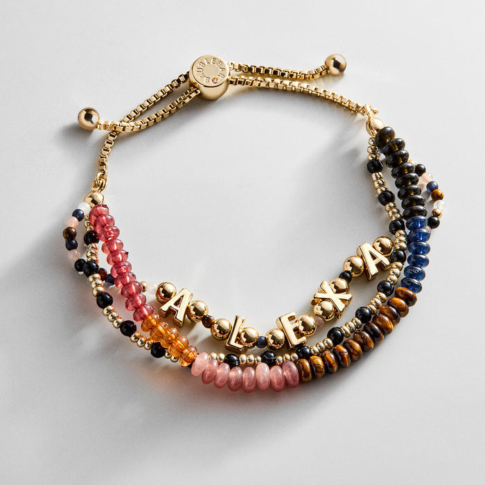 Rowan Semi-Precious Custom Layered Bracelet - Bali