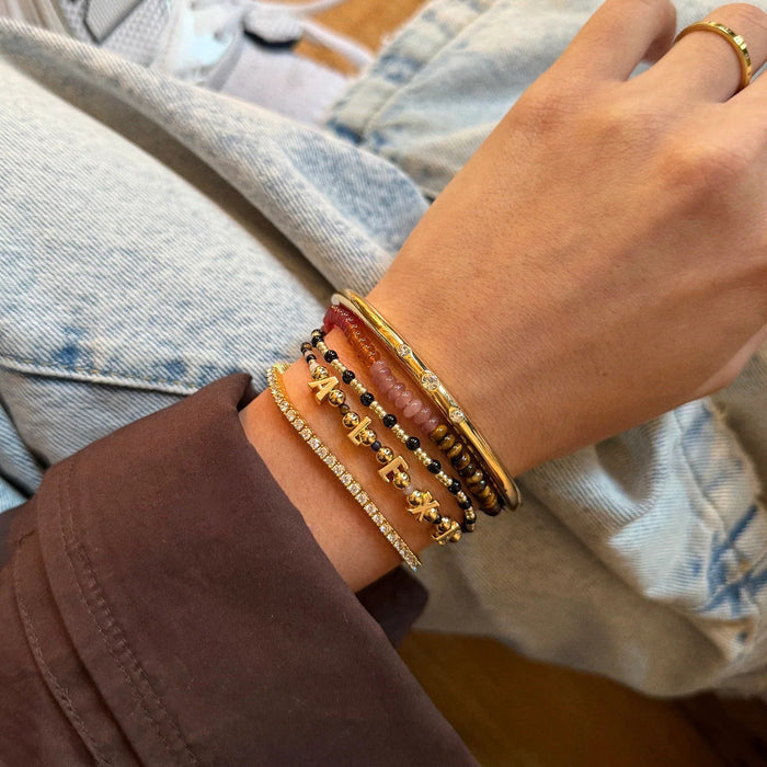 Rowan Semi-Precious Custom Layered Bracelet - Bali