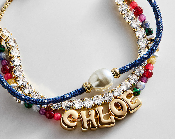 Rowan Semi-Precious Custom Layered Bracelet - St. Barths
