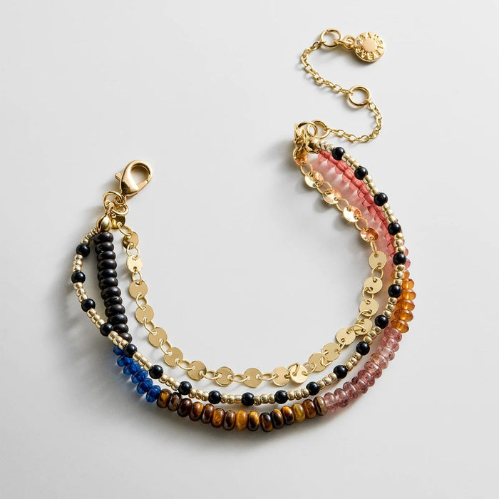 Rowan Semi-Precious Layered Bracelet - Bali
