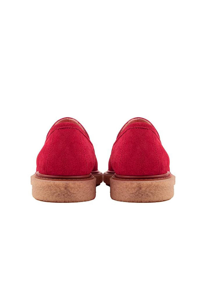 Scarlet Suede Tassel Loafers