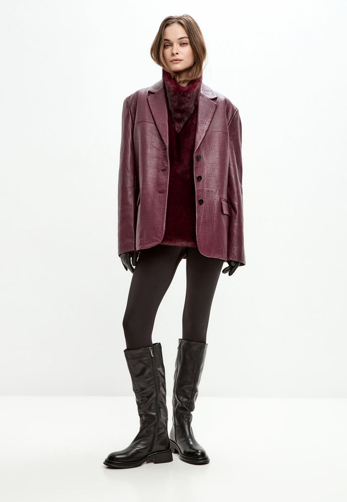 Sculpted Silhouette Riding Boot - Black