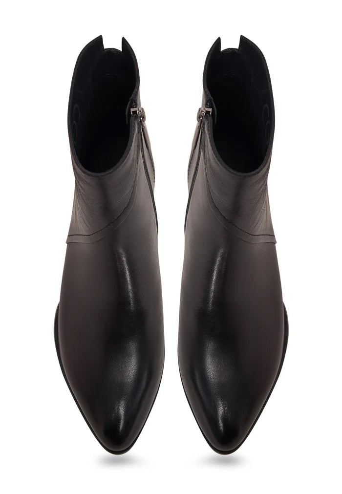 Sculpted Sophistication Ankle Boots - Black