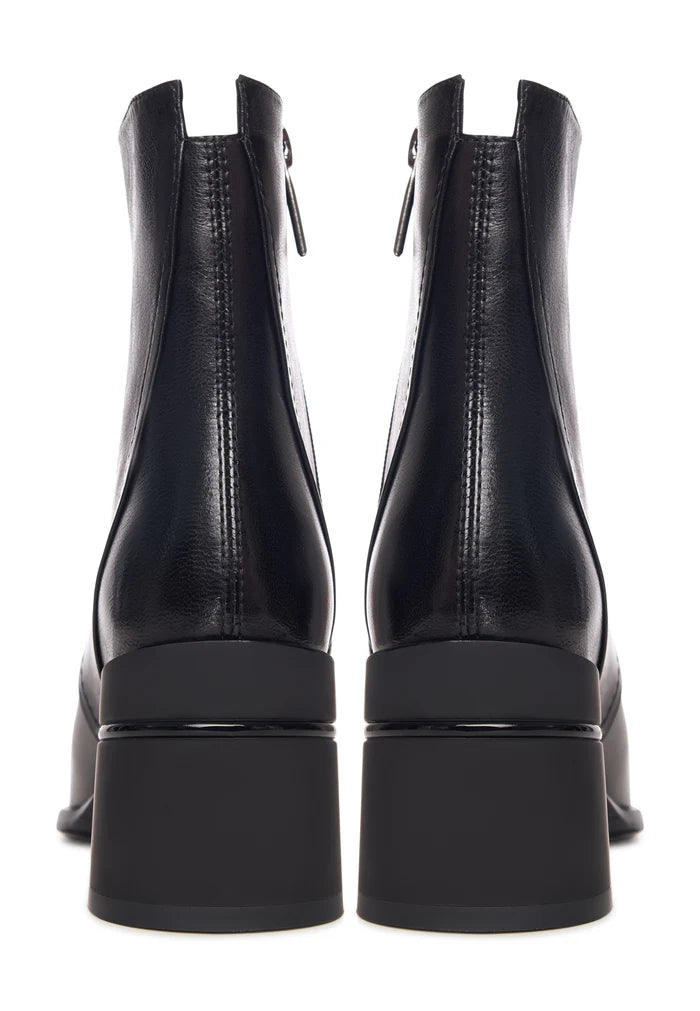 Sculpted Sophistication Ankle Boots - Black