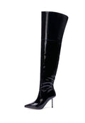 Sleek Stiletto Tall Boots - Black