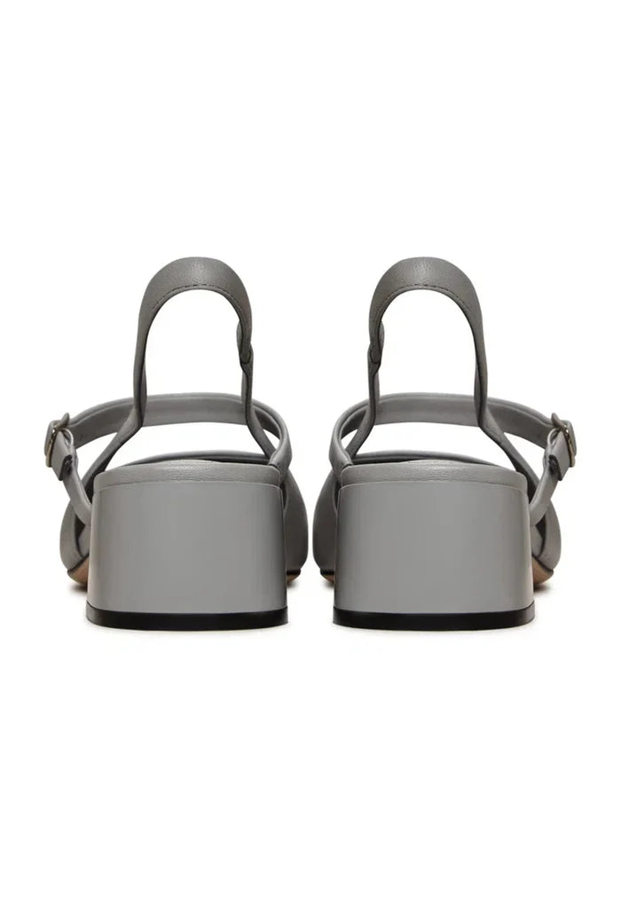 Slingback Block Heels Pumps Marisol - Gray