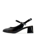 A stylish pair of black slingback pumps by Nina shoes, perfect for any woman looking for designer heels.