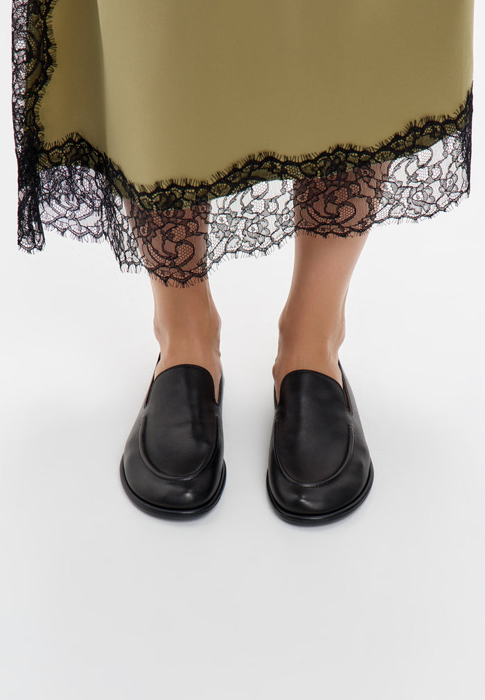 Soft Step Leather Loafers – Black