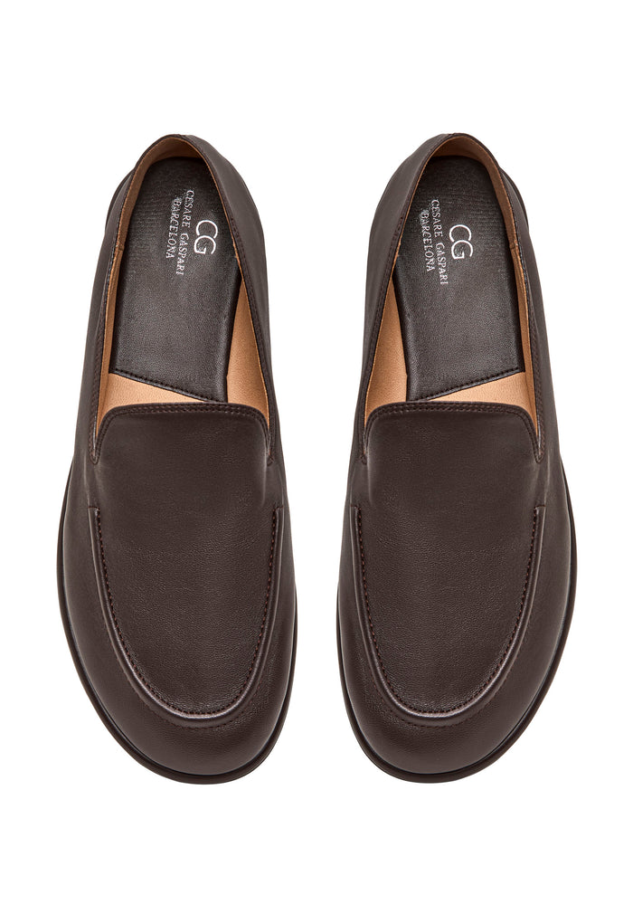 Soft Step Leather Loafers – Brown