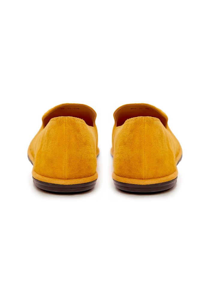Soft Step Suede Leather Loafers – Yellow