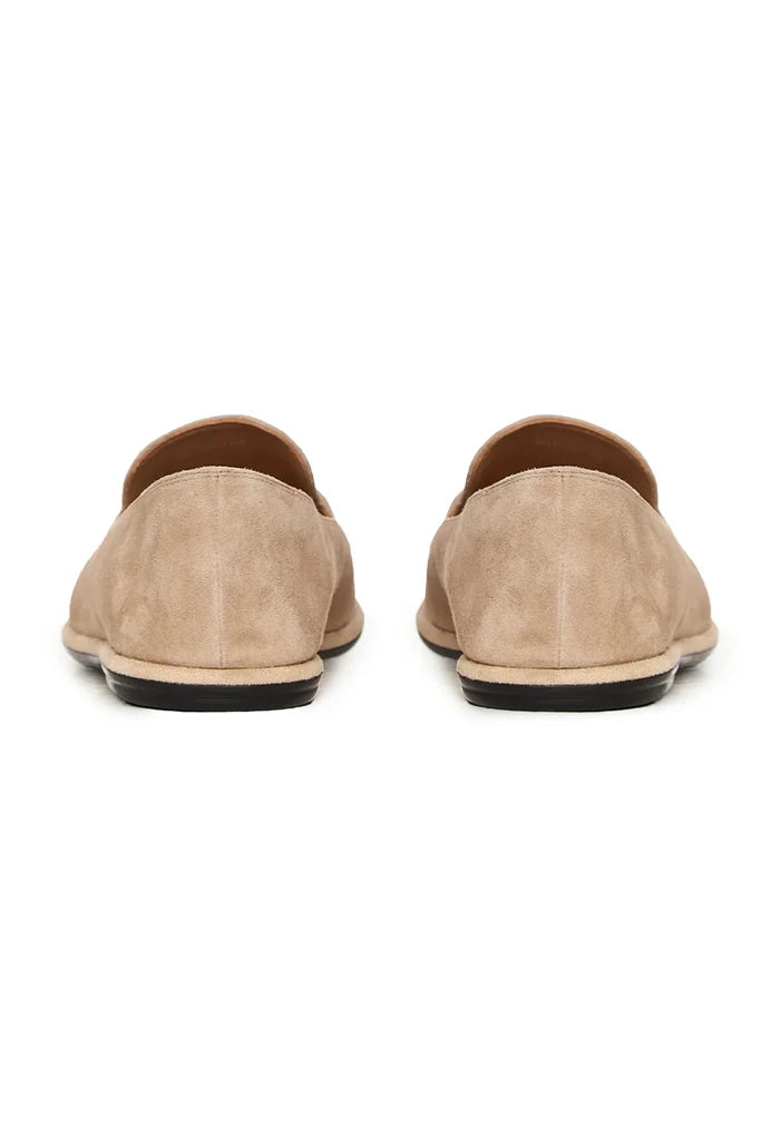 Soft Step Suede Loafers – Beige
