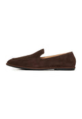 Soft Step Suede Loafers – Dark Brown
