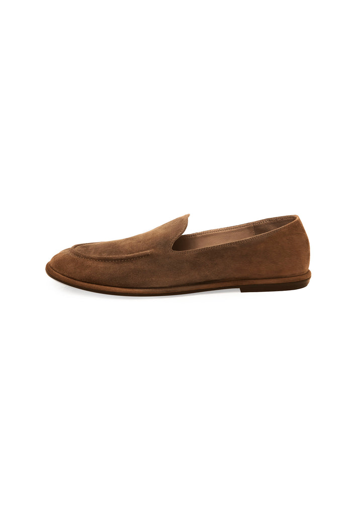Soft Step Suede Loafers – Golden Brown