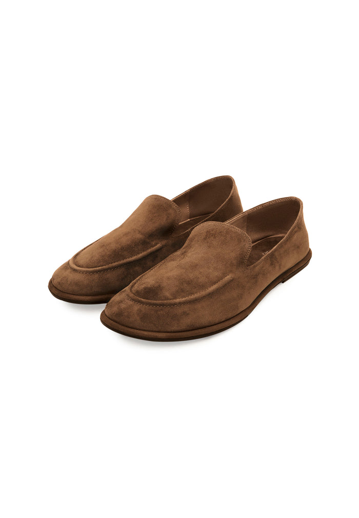 Soft Step Suede Loafers – Golden Brown