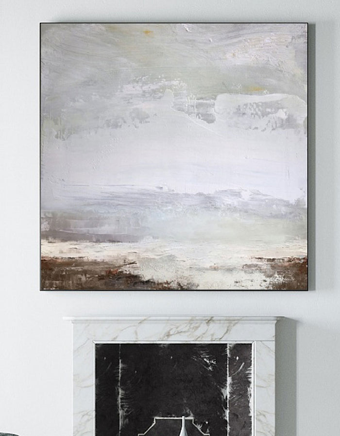 Coastal Wall Art Canvas Beach Scene Painting Impressionist Beach