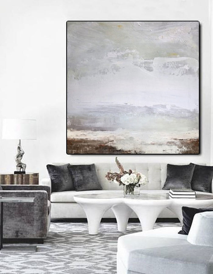 Coastal Wall Art Canvas Beach Scene Painting Impressionist Beach