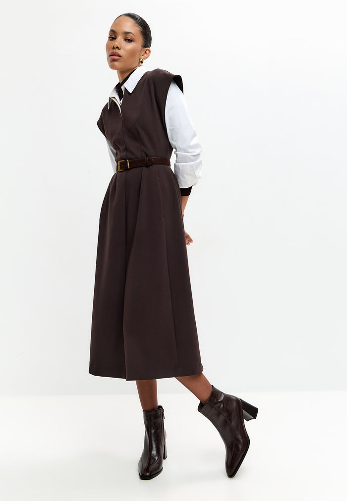 Square Toe Leather Booties